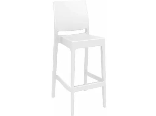 Barstoel zithoogte 75cm wit